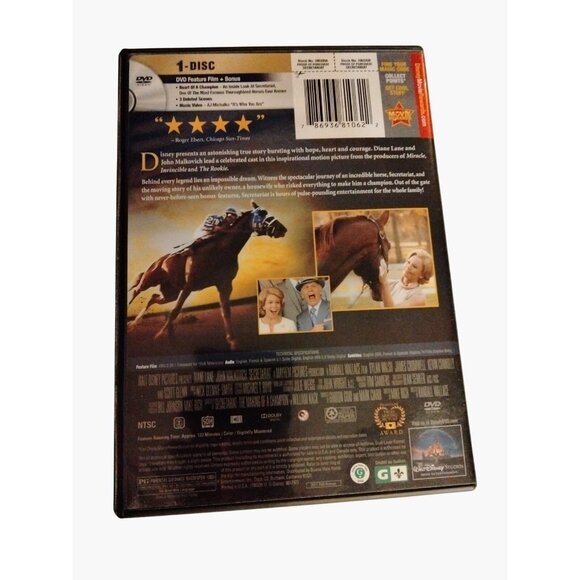 Disney Secretariat DVD 2010 - Picture 2 of 4